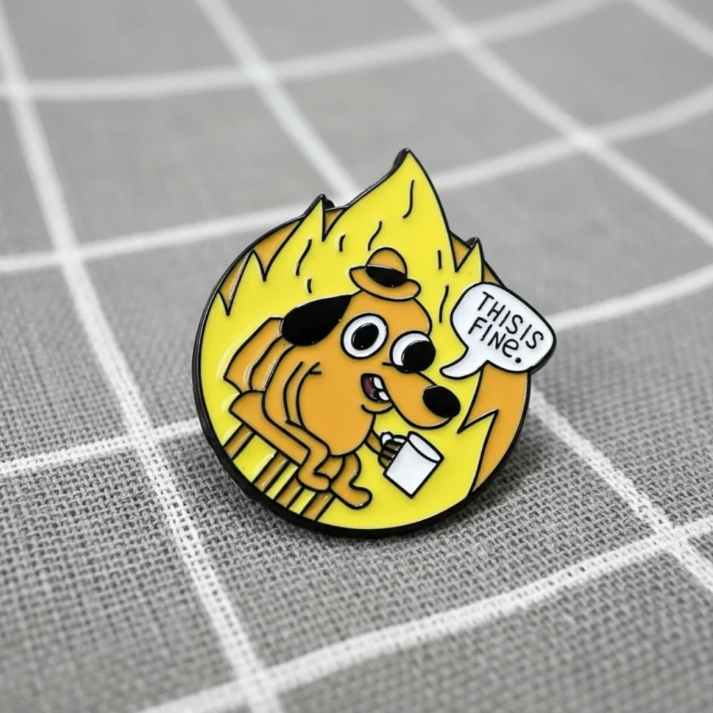 Stressful "This is fine" / Vystresované "To je v pohodě" - v kolečku