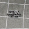 sorry if I'm mean, I'm overstimulated right now / promiň, jestli jsem nepříjemný(á), ale teď jsem přestimulovaný(á)